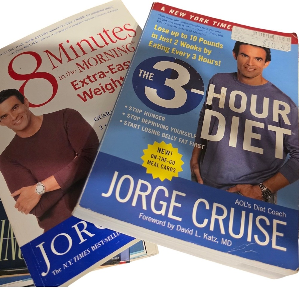 Jorge Cruise Book Bundle 3-Hour Diet & 8 Minutes in the Morning Weight Loss